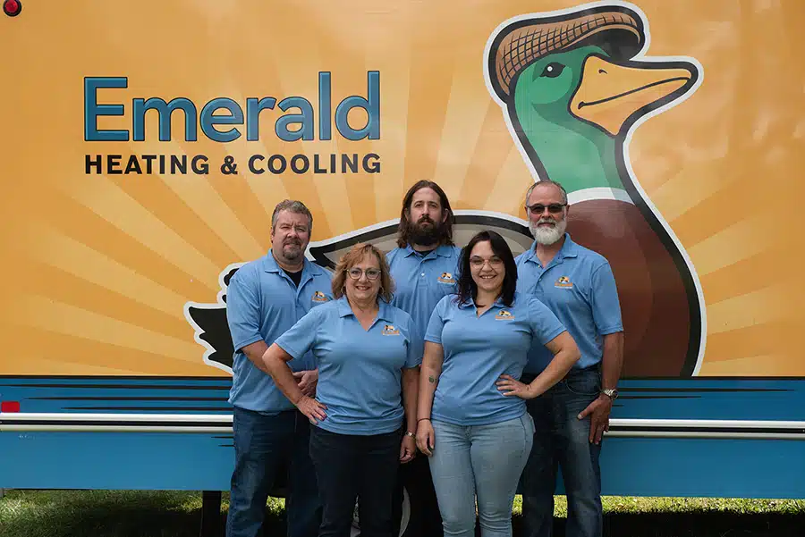 Emerald Heating and Cooling staff in Depew