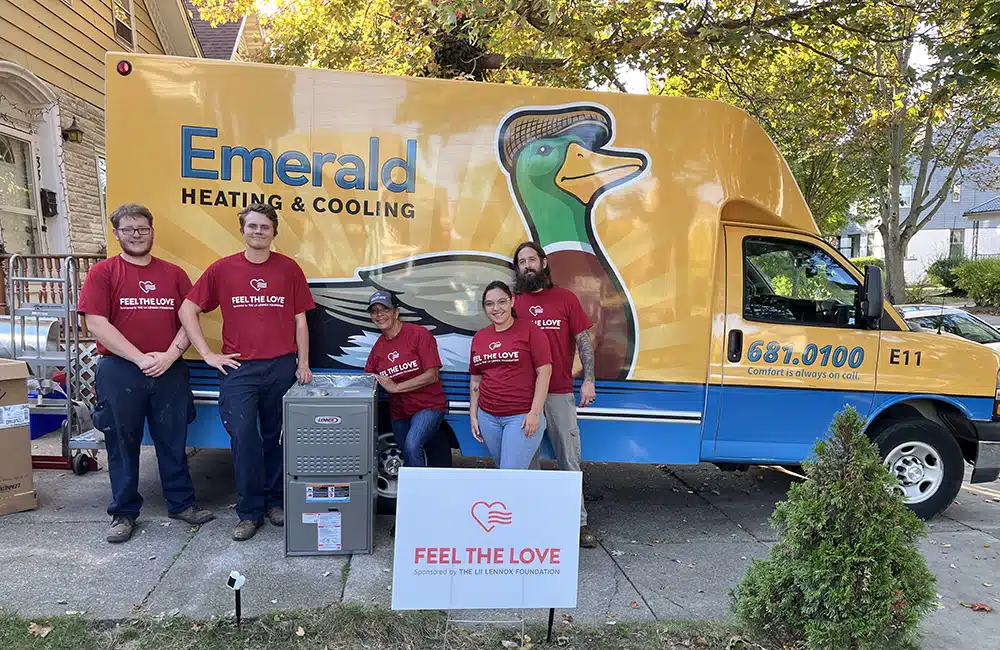 Feel the love winner with new HVAC system