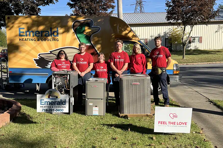Feel the love winner with new HVAC system