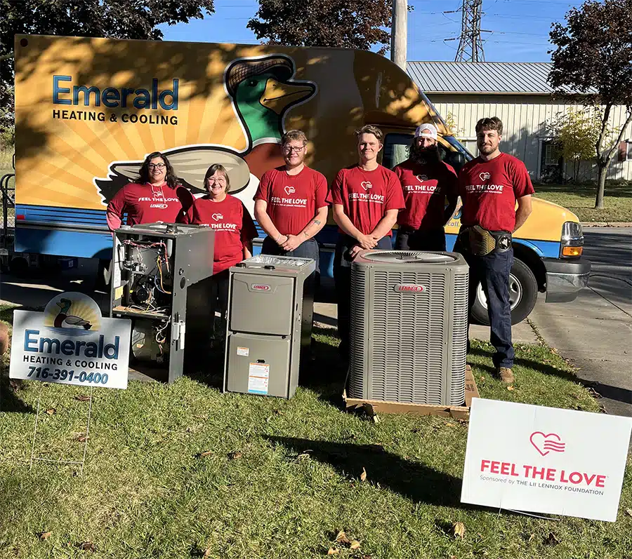 Feel the love winner with new HVAC system
