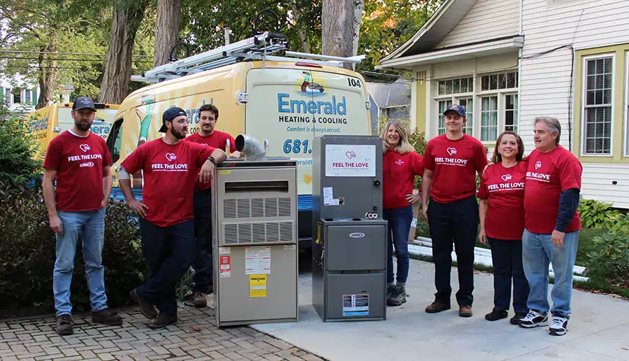 Feel the love winners with new HVAC system